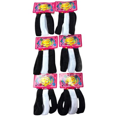 Colitas toalla grande blanca negra x12 1536-1