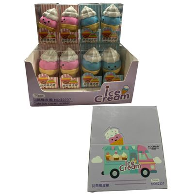 Goma en Forma de Helado x20 Unidades Tochain