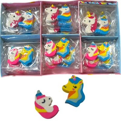 Goma de Borrar Forma Unicornio x30 Unidades Eraser