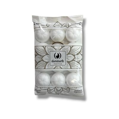 Vela De Noche Blanca x12 Marca: Iluminarte