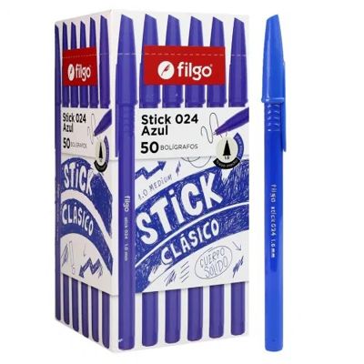 Boligrafo Stick Azul x50