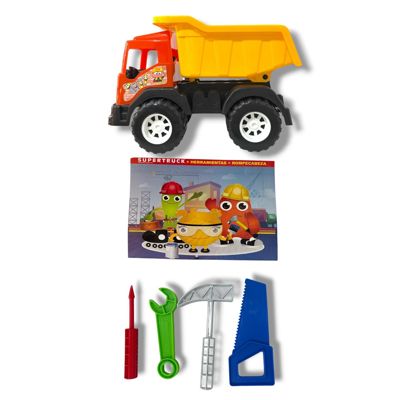 Camion volcador super track c/ herramientas