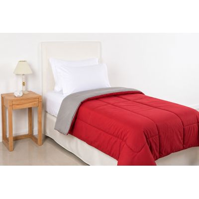 Acolchado Blanco Paris Liso Reversible 1 1/2